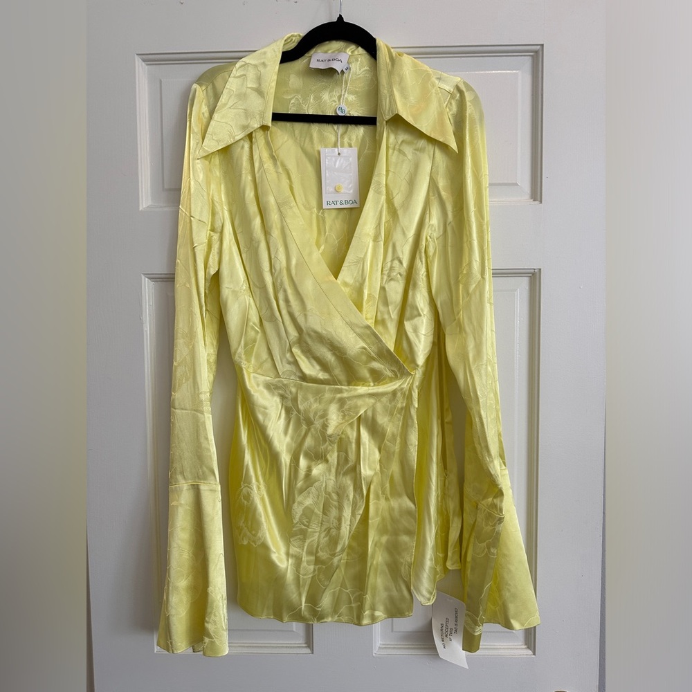 NWT Rat & Boa Paloma Dress Lemon (Size M)